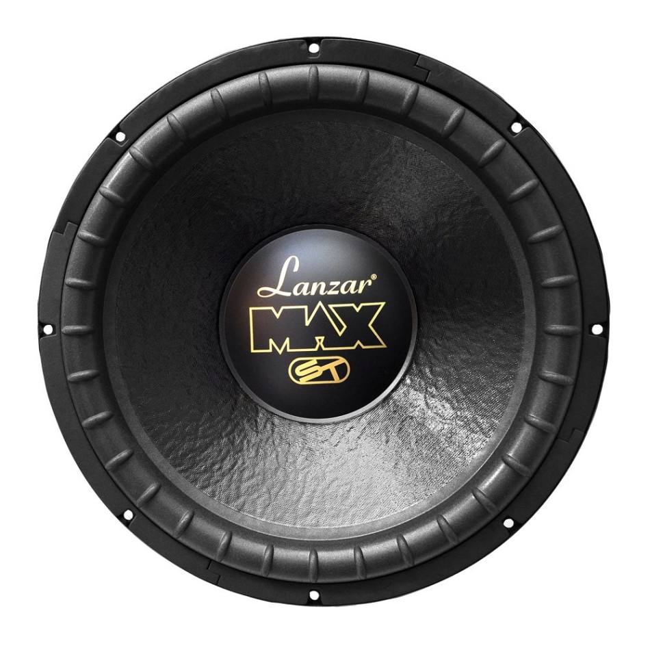 Lanzar MAXD Max -Inch W Small Enclosure Dual -Ohm Subwoofer