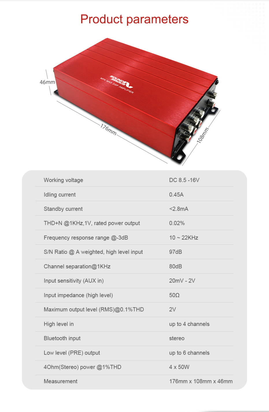 MP MAX - car amplifier - SoundMagus Technology
