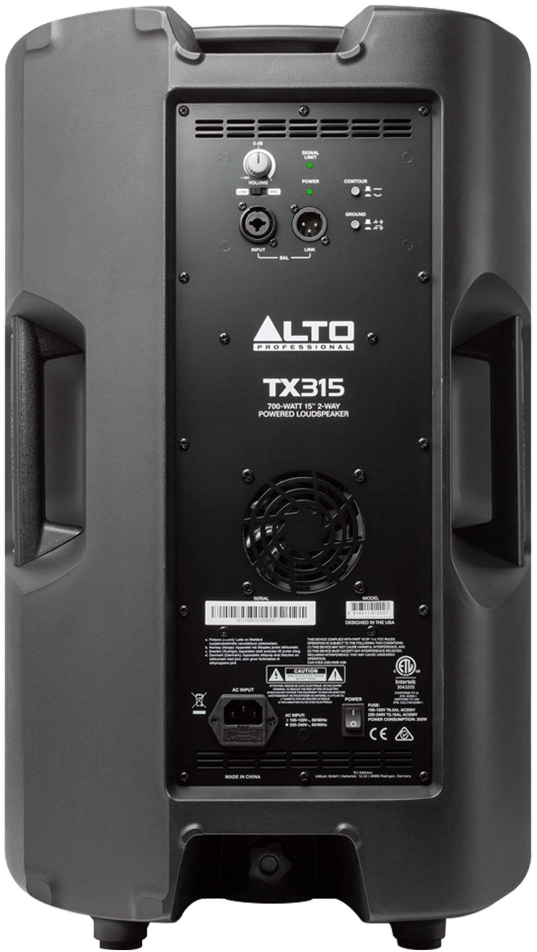 Alto TX -Way -Inch -Watt Powered Speaker PSSL ProSound