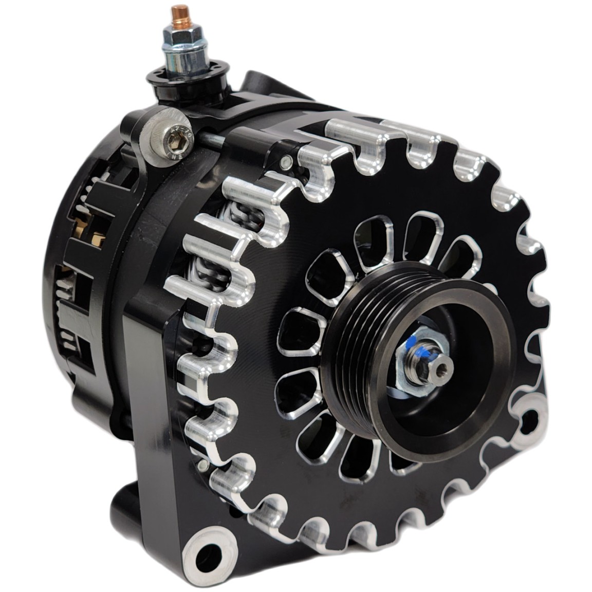 Amp Black Billet High Output Alternator for GM Truck / Car