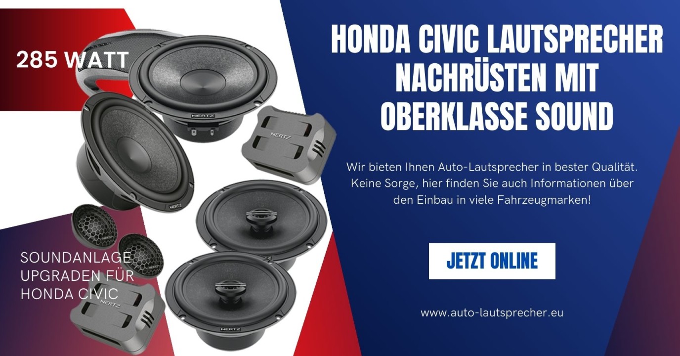 Der ultimative Soundkick: Hochwertige Lautsprecher für Ihren Honda