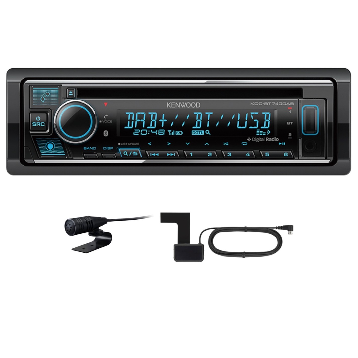 KENWOOD KDC-BTDAB USB Autoradio Bluetooth Digitalradio MP inkl