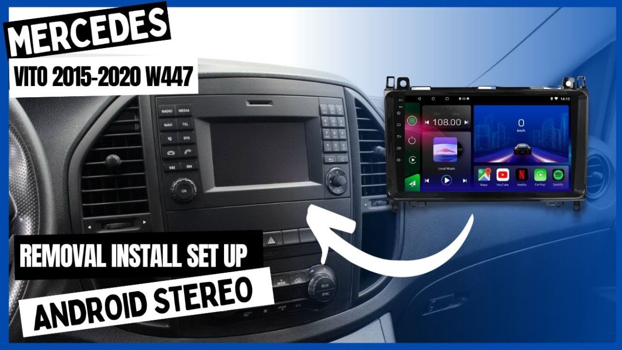 Mercedes Vito W Radio Removal Android Car Stereo Install Set Up