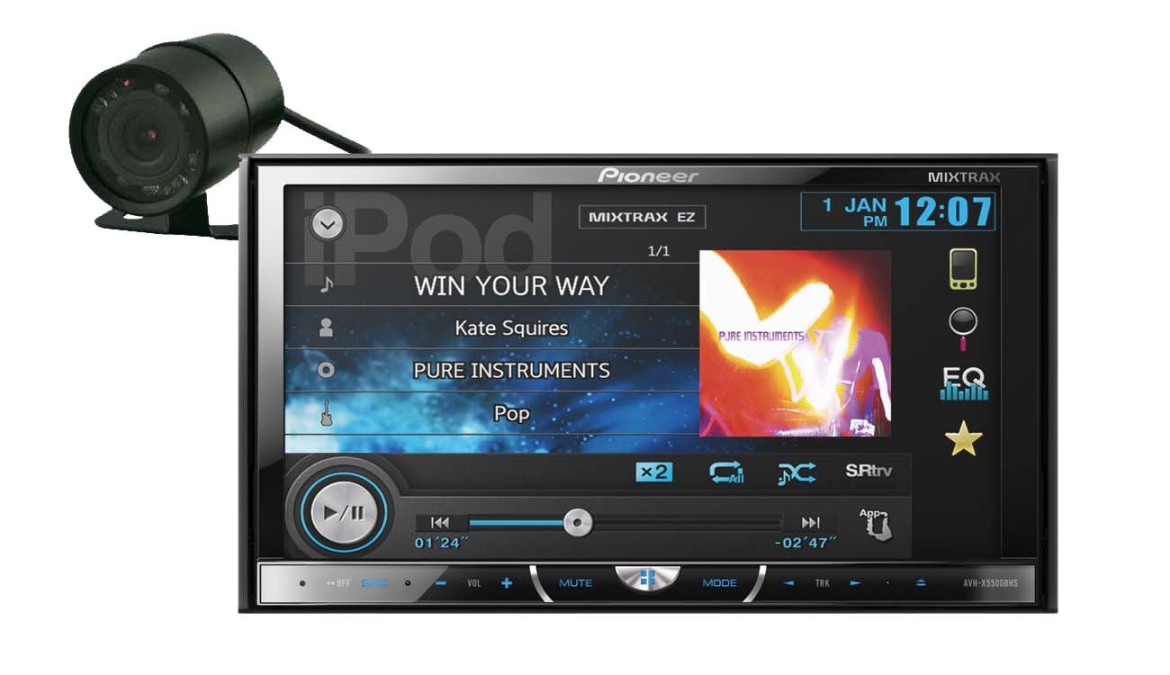 Pioneer AVH-XBHS in-Dash " LCD Touchscreen DVD/MP/USB Car