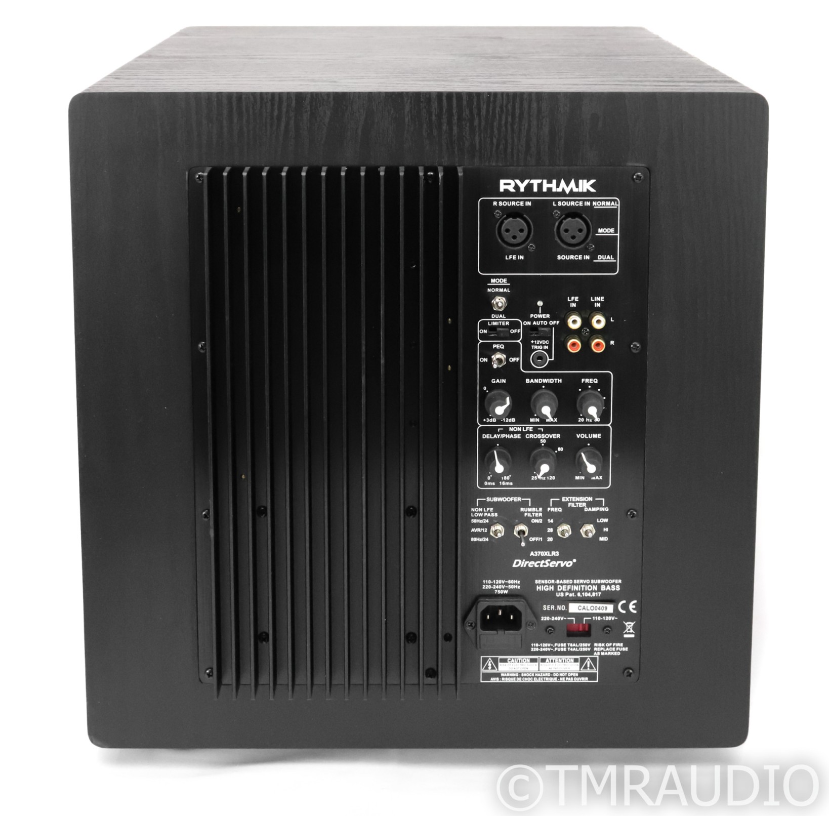 Rythmik F " Powered Subwoofer; F-; DirectServo; Black Oak